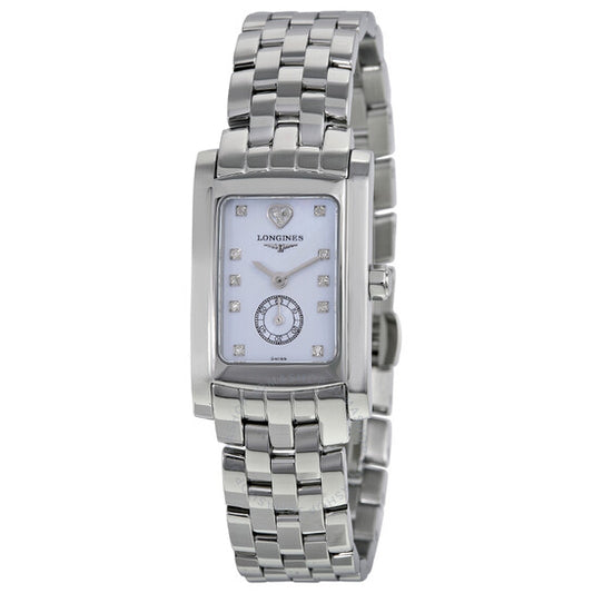 Longines, Dolce Vita Blue Mother of Pearl Dial Stainless Steel Ladies Watch