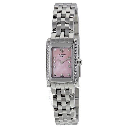 Longines, Dolce Vita Pink Mother of Pearl Stainless Steel Ladies Watch