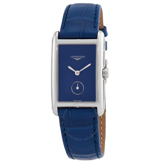 ساعة لونجين دولتشي فيتا كوارتز بمينا زرقاء للنساء