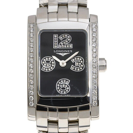 Longines, Dolce Vita Quartz Diamond Black Dial Ladies Watch