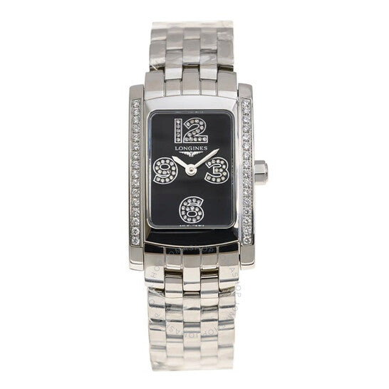 Longines, Dolce Vita Quartz Diamond Black Dial Ladies Watch