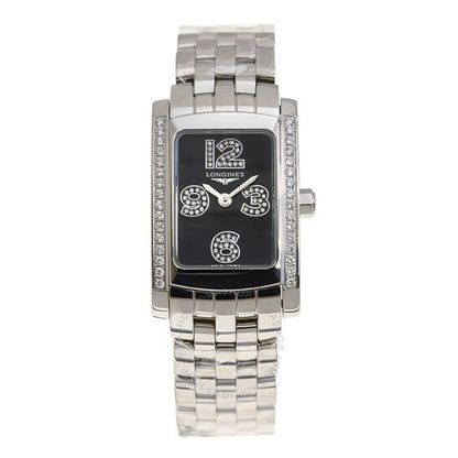 Longines, Dolce Vita Quartz Diamond Black Dial Ladies Watch