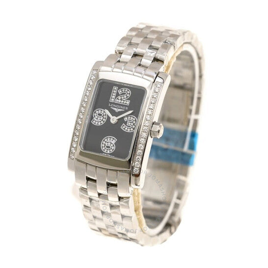 Longines, Dolce Vita Quartz Diamond Black Dial Ladies Watch