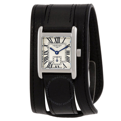 ساعة لونجين دولتشي فيتا كوارتز للنساء بمينا فضي