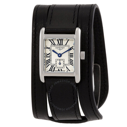 ساعة لونجين دولتشي فيتا كوارتز للنساء بمينا فضي