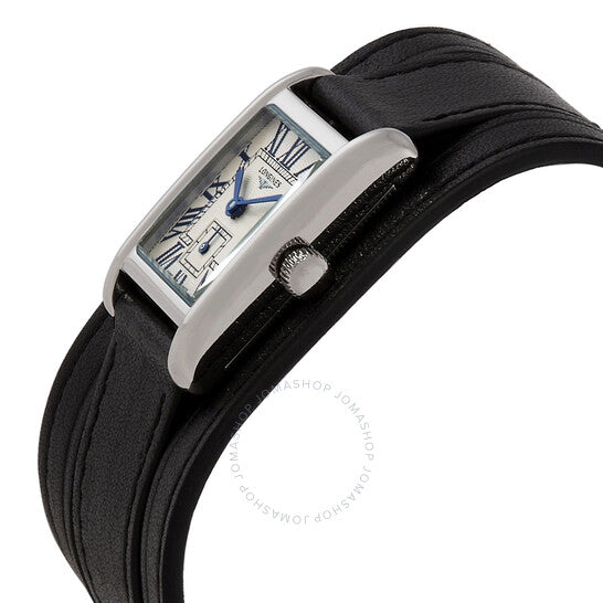 ساعة لونجين دولتشي فيتا كوارتز للنساء بمينا فضي