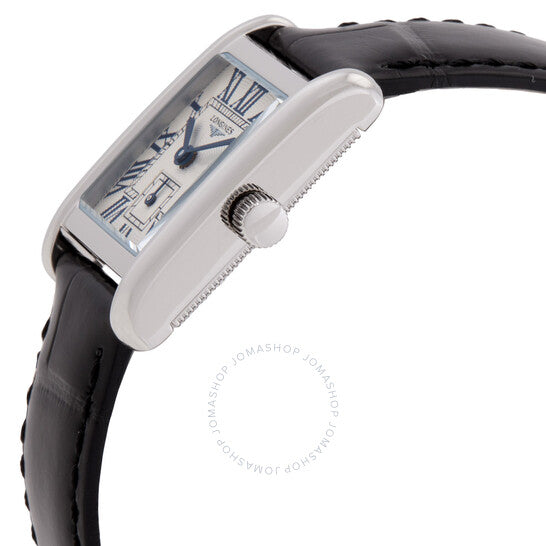 ساعة لونجين دولتشي فيتا كوارتز للنساء بمينا فضي