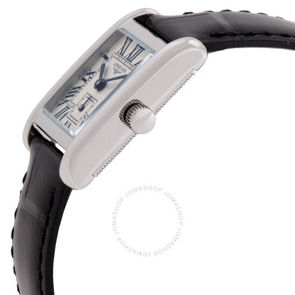 ساعة لونجين دولتشي فيتا كوارتز للنساء بمينا فضي