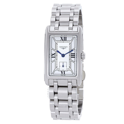 ساعة لونجين دولتشي فيتا كوارتز للنساء بمينا فضي