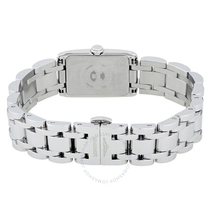 لونجين، ساعة دولتشي فيتا النسائية المرصعة بالألماس وعرق اللؤلؤ