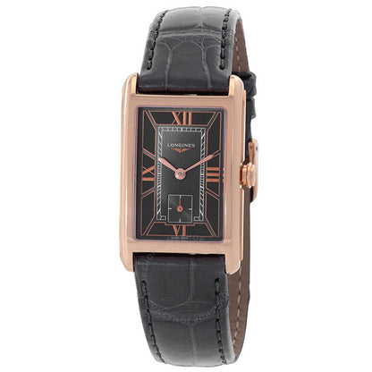 لونجين، ساعة دولتشي فيتا كوارتز نسائية بمينا أسود