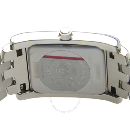 ساعة لونجين دولتشي فيتا كوارتز نسائية بمينا أبيض من الألماس