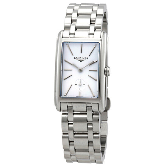 ساعة لونجين دولتشي فيتا كوارتز للسيدات بمينا أبيض