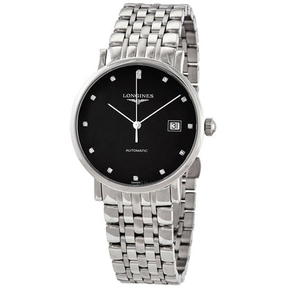 Longines, Elegant Automatic Black Dial Men's Watch