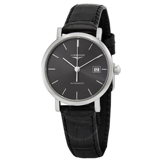 Longines, Elegant Automatic Black Sunray Dial Ladies Watch
