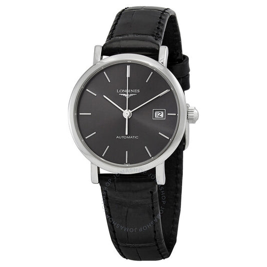Longines, Elegant Automatic Black Sunray Dial Ladies Watch