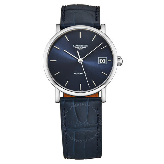 لونجين، ساعة نسائية أنيقة أوتوماتيكية بمينا أزرق