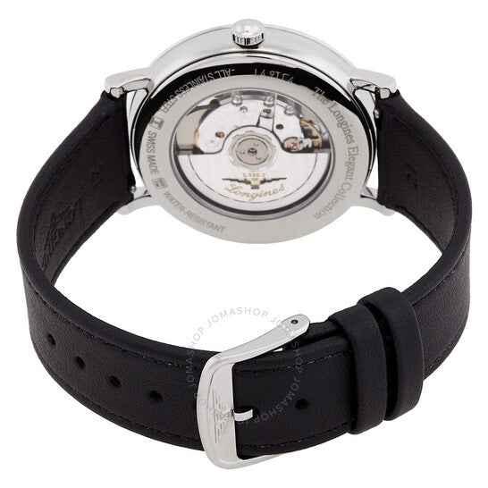 Longines, Elegant Automatic Diamond Black Dial Men's Watch