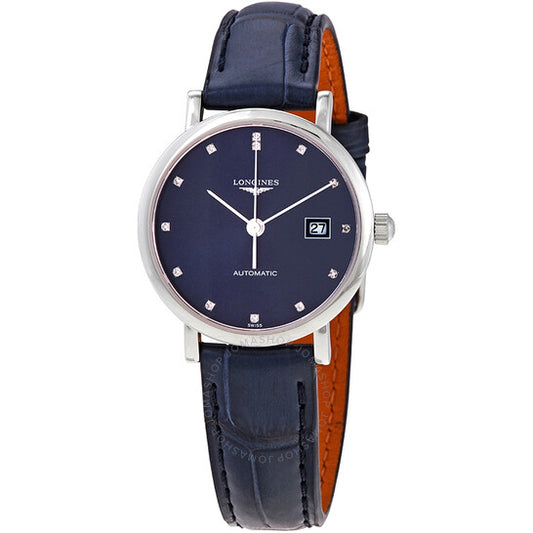 Longines, Elegant Automatic Diamond Blue Dial Ladies Watch