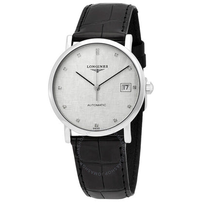 Longines, Elegant Automatic Diamond Grey Dial Ladies Watch