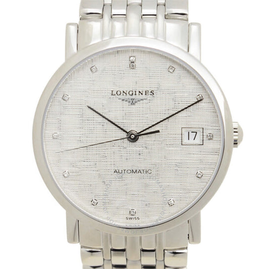 Longines, Elegant Automatic Diamond Silver Dial Ladies Watch