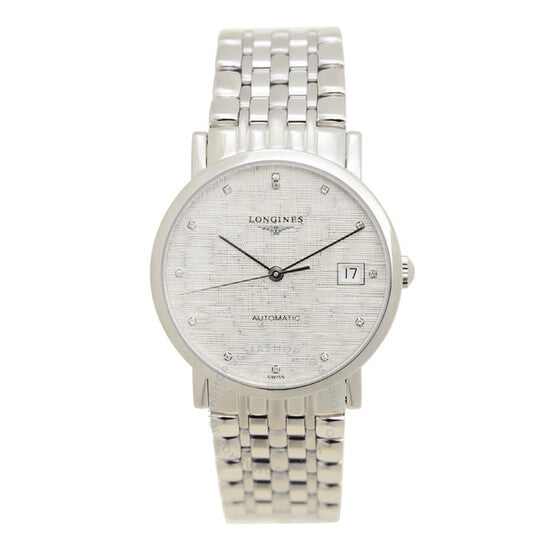 Longines, Elegant Automatic Diamond Silver Dial Ladies Watch