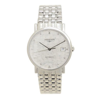 Longines, Elegant Automatic Diamond Silver Dial Ladies Watch