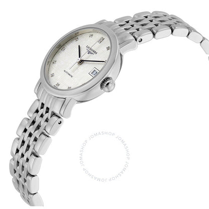 Longines, Elegant Automatic Silver Dial Diamond Ladies Watch L43094776