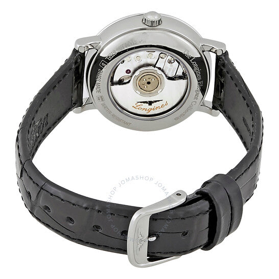 Longines, Elegant Automatic White Dial Ladies Leather Watch