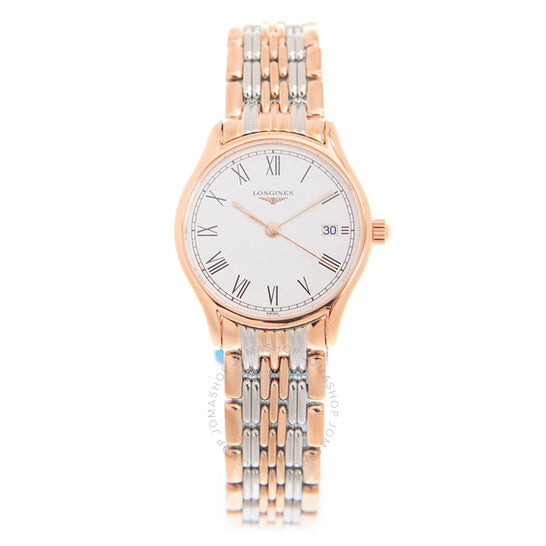 لونجين، ساعة أنيقة للسيدات بمينا كوارتز أبيض