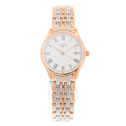 لونجين، ساعة أنيقة للسيدات بمينا كوارتز أبيض