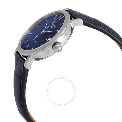 لونجين، ساعة صن راي أوتوماتيكية أنيقة بمينا أزرق للسيدات