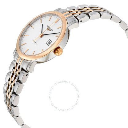 لونجين، ساعة نسائية أنيقة بمينا أبيض