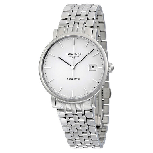 Longines, Elegant White Dial Stainless Steel Automatic 37 mm Watch