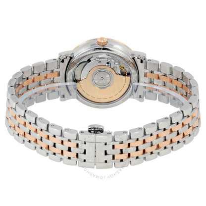 لونجين، ساعة أنيقة أوتوماتيكية للسيدات بمينا أبيض