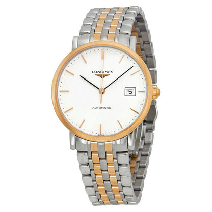 Longines, Elegant Automatic White Dial Two-tone Steel Watch