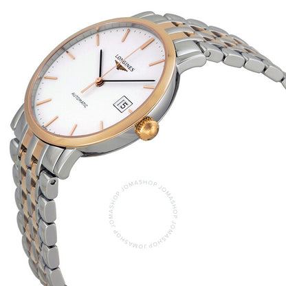 Longines, Elegant Automatic White Dial Two-tone Steel Watch