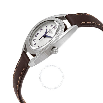 Longines, Equestrian Quartz Diamond Silver Dial Ladies Watch