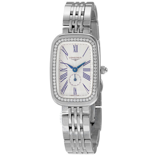 Longines, Equestrian Quartz Diamond Silver Dial Ladies Watch