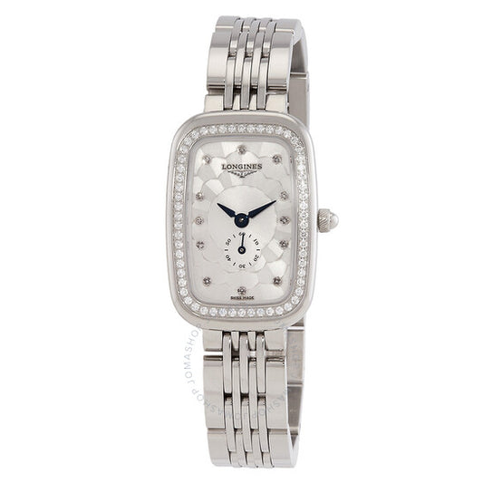Longines, Equestrian Quartz Diamond Silver Dial Ladies Watch