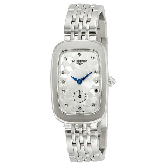 Longines, Equestrian Quartz Diamond Silver Dial Ladies Watch