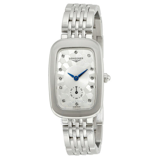 Longines, Equestrian Quartz Diamond Silver Dial Ladies Watch