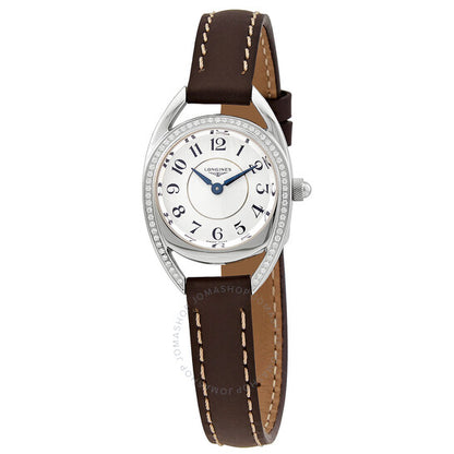 Longines, Equestrian Quartz Diamond White Dial Ladies Watch