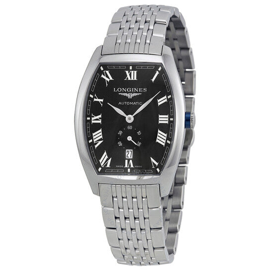 Longines, Evidenza Automatic Black Dial Stainless Steel Men's Watch