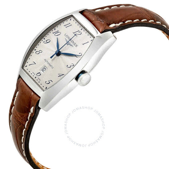 لونجين، ساعة إيفيدينزا أوتوماتيكية للسيدات بمينا أبيض