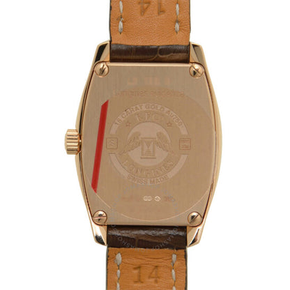 ساعة لونجين إيفيدينزا كوارتز بمينا فضي للنساء