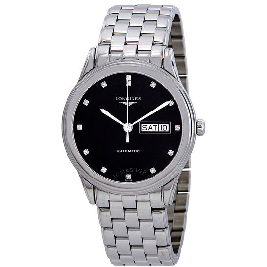 Longines, Flagship Automatic Diamond Black Dial Men's Watch L48994576