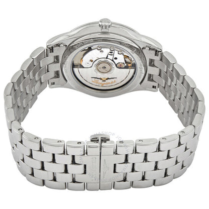 لونجين، ساعة رجالية أوتوماتيكية رائدة بمينا أسود مرصعة بالألماس