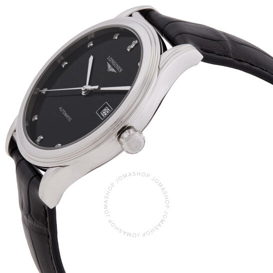 Longines, Flagship Automatic Diamond Black Dial Men's Watch