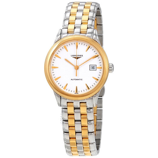 Longines, Flagship Automatic White Dial Two-tone Ladies Watch